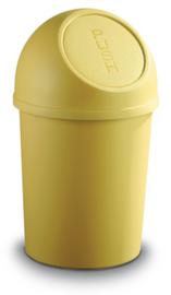 helit Push-afvalbak, 6 l, geel