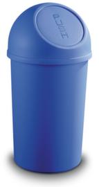helit Push-afvalbak, 25 l, blauw