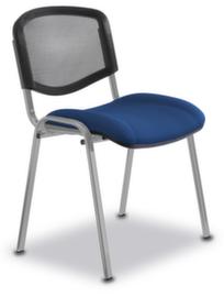 Nowy Styl Bezoekersstoel ISO met netrug, zitting stof (100% polyester), donkerblauw