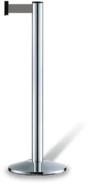 Afbakeningssysteem Classic met 1 afzetband en paal, lengte afzetlint 2,3 m, paal chroom