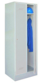 PAVOY Garderobekast Basis lichtgrijs met 2 vakken, vakbreedte 300 mm