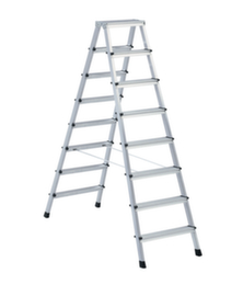 ZARGES Ladder, 2 x 8 trede(n) met traanplaatprofiel