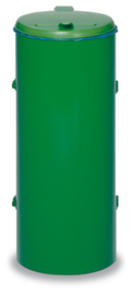 VAR Afvalverzamelaar Kompakt Junior mit Einflügeltür, 120 l, RAL6001 smaragdgroen