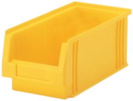 Lakape Stapelbare zichtbak Eco geschikt voor rollenbaan, geel, diepte 230 mm, polypropyleen