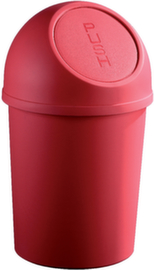helit Push-afvalbak, 6 l, rood