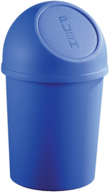 helit Push-afvalbak, 6 l, blauw