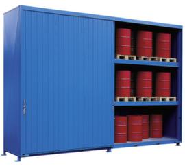 Lacont Stellingcontainer voor gevaarlijke stoffen voor maximaal 120 vaten van 200 liter