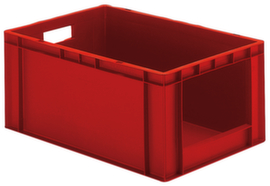 Lakape Euronorm stapelcontainers Favorit met open voorzijde, rood, inhoud 51 l