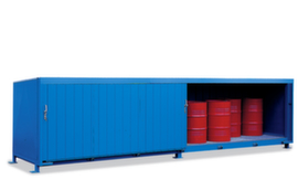Lacont Stellingcontainer voor gevaarlijke stoffen voor maximaal 120 vaten van 200 liter
