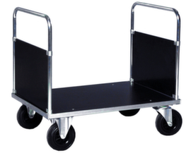 Dubbelzijdige wagon met anti-slip laadruimte, draagvermogen 500 kg, laadvlak lengte x breedte 1150 x 800 mm