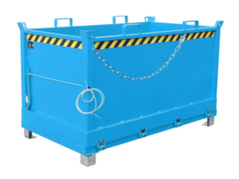 Bauer 3-voudig stapelbare scharnierende bodemcontainer tot 2 m³ in RAL5012 lichtblauw