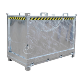 3-hoog stapelbare bodemklepcontainer tot 2 m³