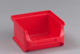 Allit Zichtbak ProfiPlus Box 1, rood, diepte 100 mm, polypropyleen