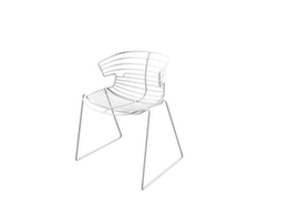 Quadrifoglio Outdoor bezoekersstoel COVE met draadzitting