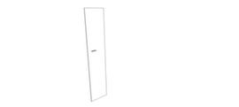 Quadrifoglio Openslaande deur met aanslag rechts voor scheidingswand, hoogte x breedte 2110 x 430 mm