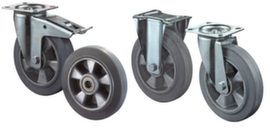 BS-ROLLEN Niet-strepend elastisch massief rubberen wiel