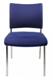 Topstar Bezoekersstoel Visit 10 met beklede rugleuning, zitting stof (100% polypropyleen), blauw