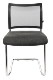 Topstar Bezoekersstoel met sledeframe Visit 20 met netrug, zitting stof (100% polypropyleen), antraciet