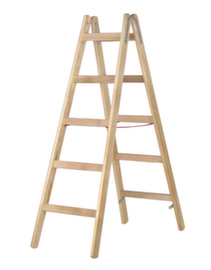 Hymer Staande ladder met sporten van hout