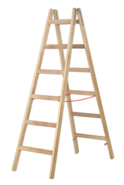 Hymer Staande ladder met sporten van hout