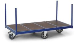 Rollcart Rongenwagen met anti-slip laadruimte, draagvermogen 1200 kg, laadvlak lengte x breedte 1600 x 800 mm