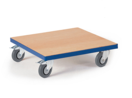 Rollcart Kistdolly met houten laadruimte, draagvermogen 250 kg, TPE banden