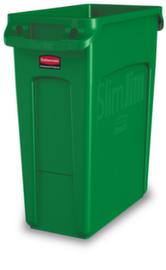 Rubbermaid Afvalverzamelaar Slim Jim® met ventilatiekanalen, 60 l, groen