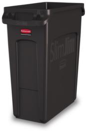 Rubbermaid Afvalverzamelaar Slim Jim® met ventilatiekanalen, 60 l, bruin