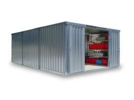 Säbu Gegalvaniseerde materiaalcontainer FLADAFI® met 3 modules
