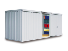 S&auml;bu Ge&iuml;soleerde materiaalcontainer met kant-en-klaar gemonteerde vloer