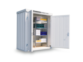 S&auml;bu Ge&iuml;soleerde materiaalcontainer met kant-en-klaar gemonteerde vloer