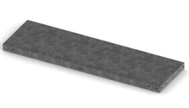 META Legbord voor magazijnstelling, breedte x diepte 1000 x 400 mm, met corrosiebeschermende zinklaag