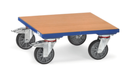 fetra Transportwagen met houten laadvlak, draagvermogen 400 kg, TPE banden