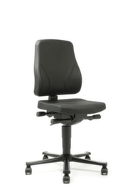 bimos Werkplaatsstoel All-In-One Trend 2, zitting PU-schuim zwart, met rollen