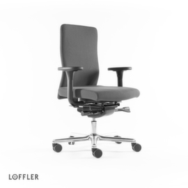 Löffler Bureaustoel met visco-elastische zitting, grijs