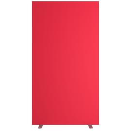 Paperflow Scheidingswand tweezijdig bekleed met stof, hoogte x breedte 1740 x 940 mm, wand rood
