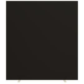Paperflow Scheidingswand tweezijdig bekleed met stof, hoogte x breedte 1740 x 1600 mm, wand zwart