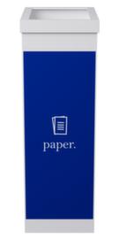 Paperflow Afvalverzamelaar van polystyreen, 60 l, blauw/wit