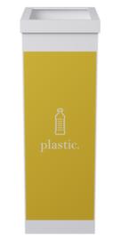 Paperflow Afvalverzamelaar van polystyreen, 60 l, geel/wit