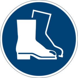 Durable Gebodsbord voetbescherming verplicht, vloersticker, antislip