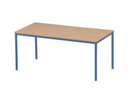 Multifunctionele tafel met 4-voetonderstel van vierkante buis, breedte x diepte 1600 x 800 mm, plaat beuken