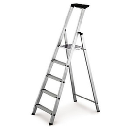Ladder kompakt, 6 trede(n) met traanplaatprofiel