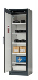 Asecos Lithium-ion magazijnkast ION-LINE BATTERY STORE type 90, hoogte x breedte x diepte 1953 x 599 x 615 mm
