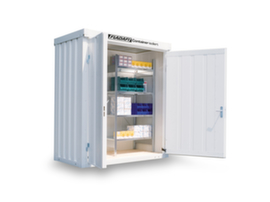 S&auml;bu Ge&iuml;soleerde materiaalcontainer FLADAFI&reg; IC 1100 met kant-en-klaar gemonteerde vloer