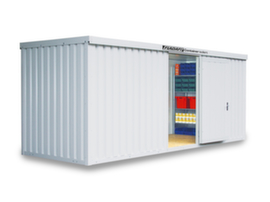 Säbu Geïsoleerde materiaalcontainer FLADAFI® IC 1600 met voorgemonteerde vloer