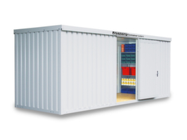 S&auml;bu Ge&iuml;soleerde materiaalcontainer FLADAFI&reg; IC 1600 met kant-en-klaar gemonteerde vloer