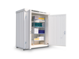 S&auml;bu Ge&iuml;soleerde materiaalcontainer FLADAFI&reg; IC 1100 met kant-en-klaar gemonteerde vloer