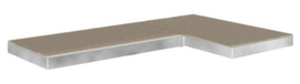 Spaanplaatvloer voor opberghoekplank links of rechts, breedte x diepte 890 x 490 mm