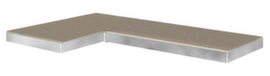 Spaanplaatvloer voor opberghoekplank links of rechts, breedte x diepte 890 x 590 mm