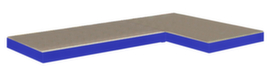 Spaanplaatvloer voor opberghoekplank links of rechts, breedte x diepte 890 x 590 mm